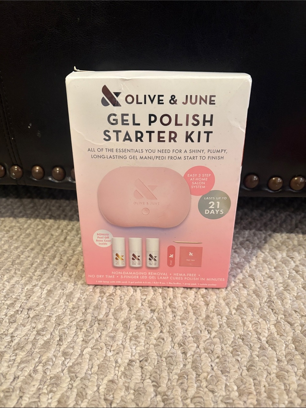 Pink Gel Polish Starter Kit — LED Lamp & Essentials